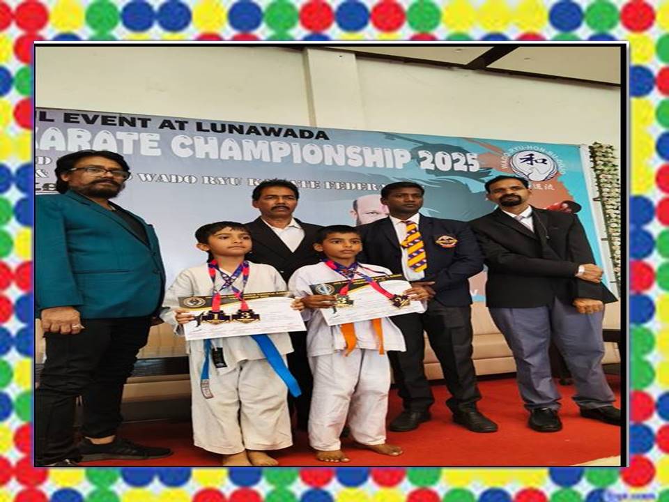 MASTER VEDANT CHOUDHARY & RYAN B GEORGE WON GOLD MEDAL IN KATA & BRONZE MEDAL IN KUMITE 
