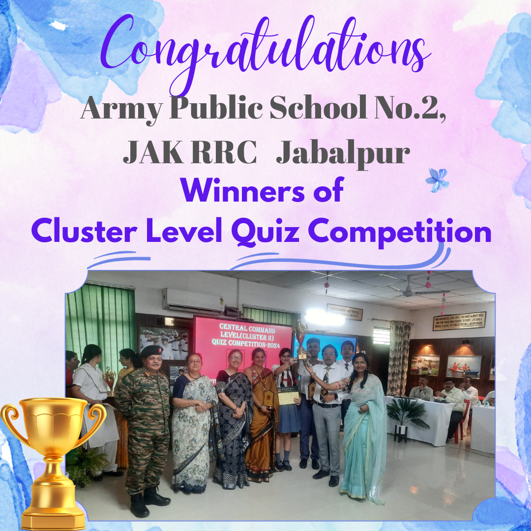 Winners of Cluster level Quiz Competition